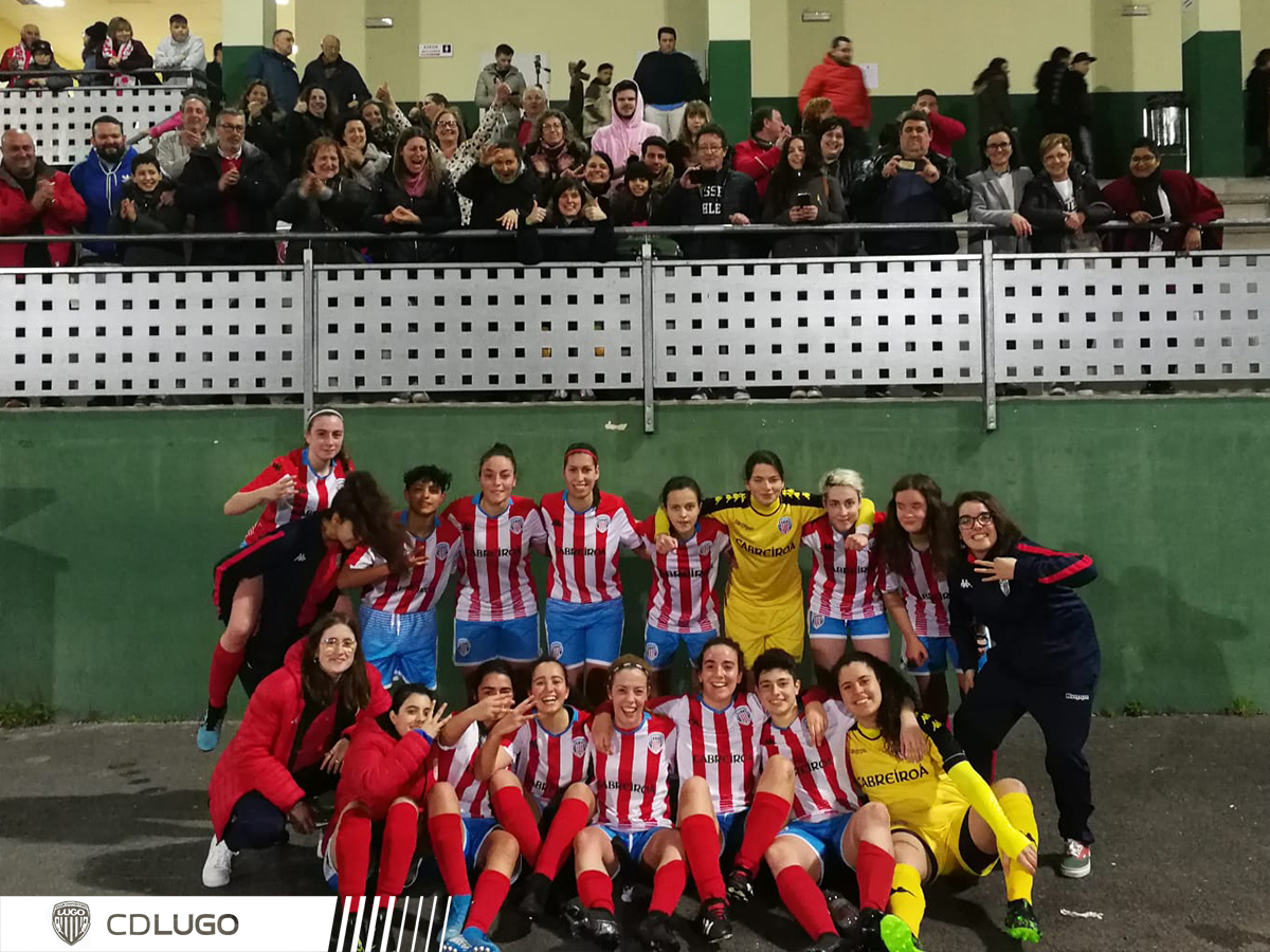 CDeportivoLugo's tweet photo. Importantísima victoria del @CDLugo_fem ante el @SportingCambre que permite a las #Albivermellas🔴⚪️ alcanzar el liderato.

#ForzaLugo #Resistiremos #EspíritoLoitador https://t.co/RLWHU7HQkR