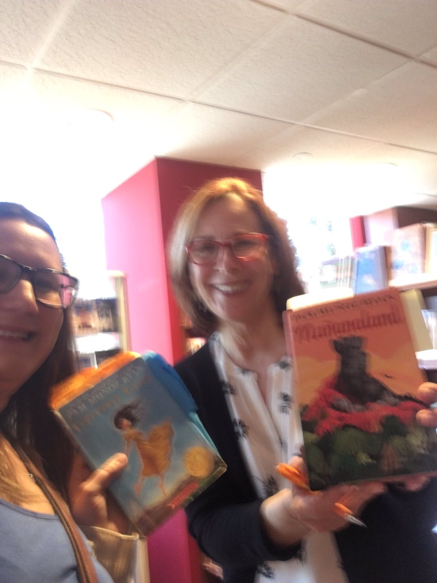 APirateteacher's tweet photo. Highlight of the month meeting and listening to @PamMunozRyan her passion for her book and love of her reader is everything a reader can hope for in a favorite author https://t.co/8YHffHwx2q
