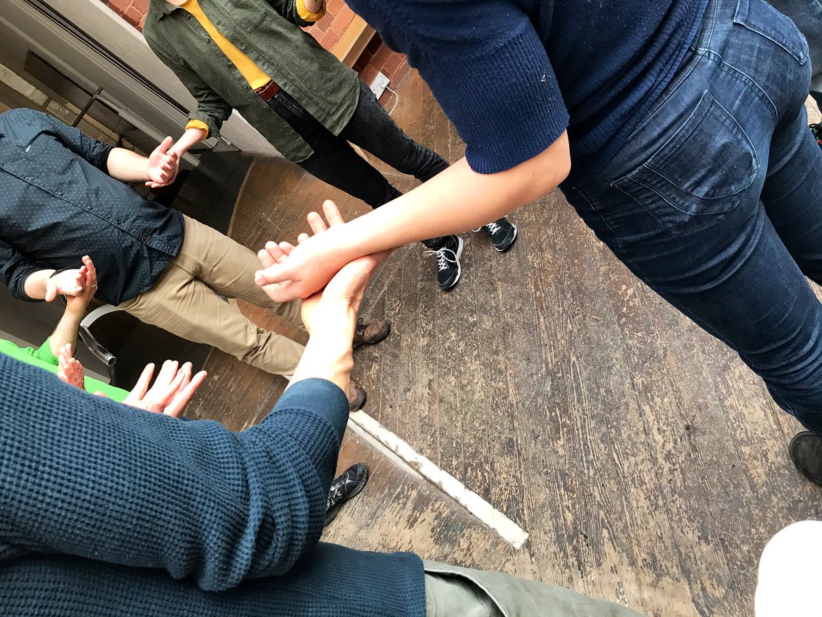 The_SomaProject's tweet photo. It was great to meet everyone at the workshops and SOMA sessions. We hope you enjoyed the journey you went on. Thanks to @kaleider for hosting us! Next stop #uclperformancelab @bloomstheatre @UCL_Culture 11th-13th May! https://t.co/akznXIXPlM