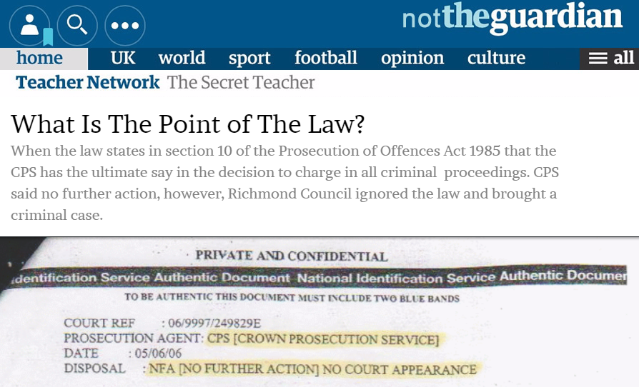 12/ No one can overrule the Crown Prosecution Service decision of no further action. But  #LBRUT took the law into their own hands & brought a case in full knowledge of the charging decision of NFA from the CPS  #itvnews  #skynews  #royalfamily