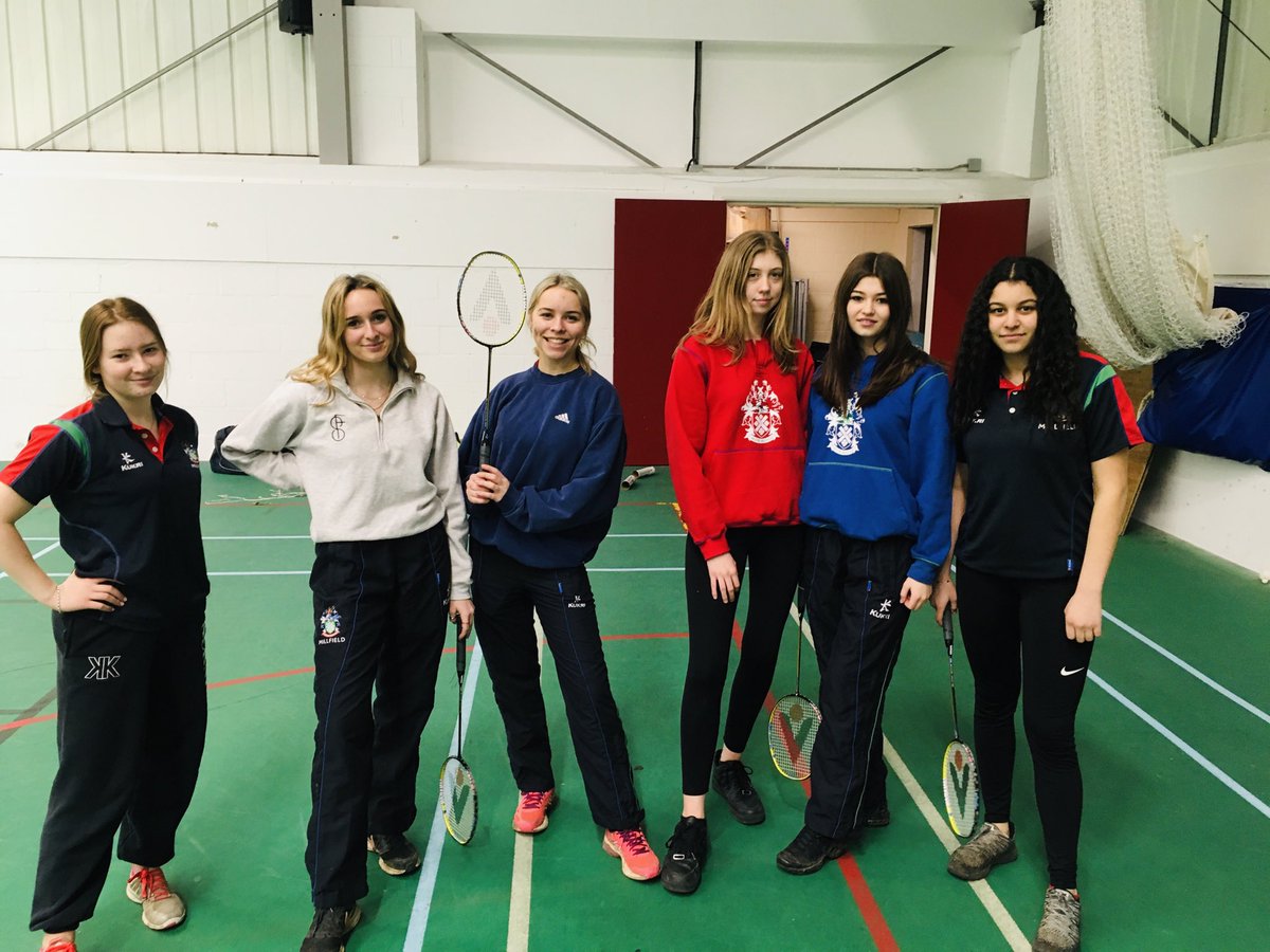 MFbadminton's tweet photo. As the season draws to a close we are ending with matches. Some close fought games and amazing progress this year. @MillfieldSport https://t.co/wXzXCPb6Nx