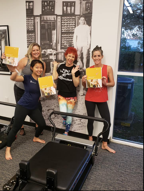 PatriciaMWelter's tweet photo. What an absolutely fabulous trio for @Balanced_Body Pilates Reformer Level 1 Instructor Training this past weekend at @SuncoastPilates #balancedbodyauthorizedtrainingcenter #pilatesinstructortraining https://t.co/W63tf51Ae6