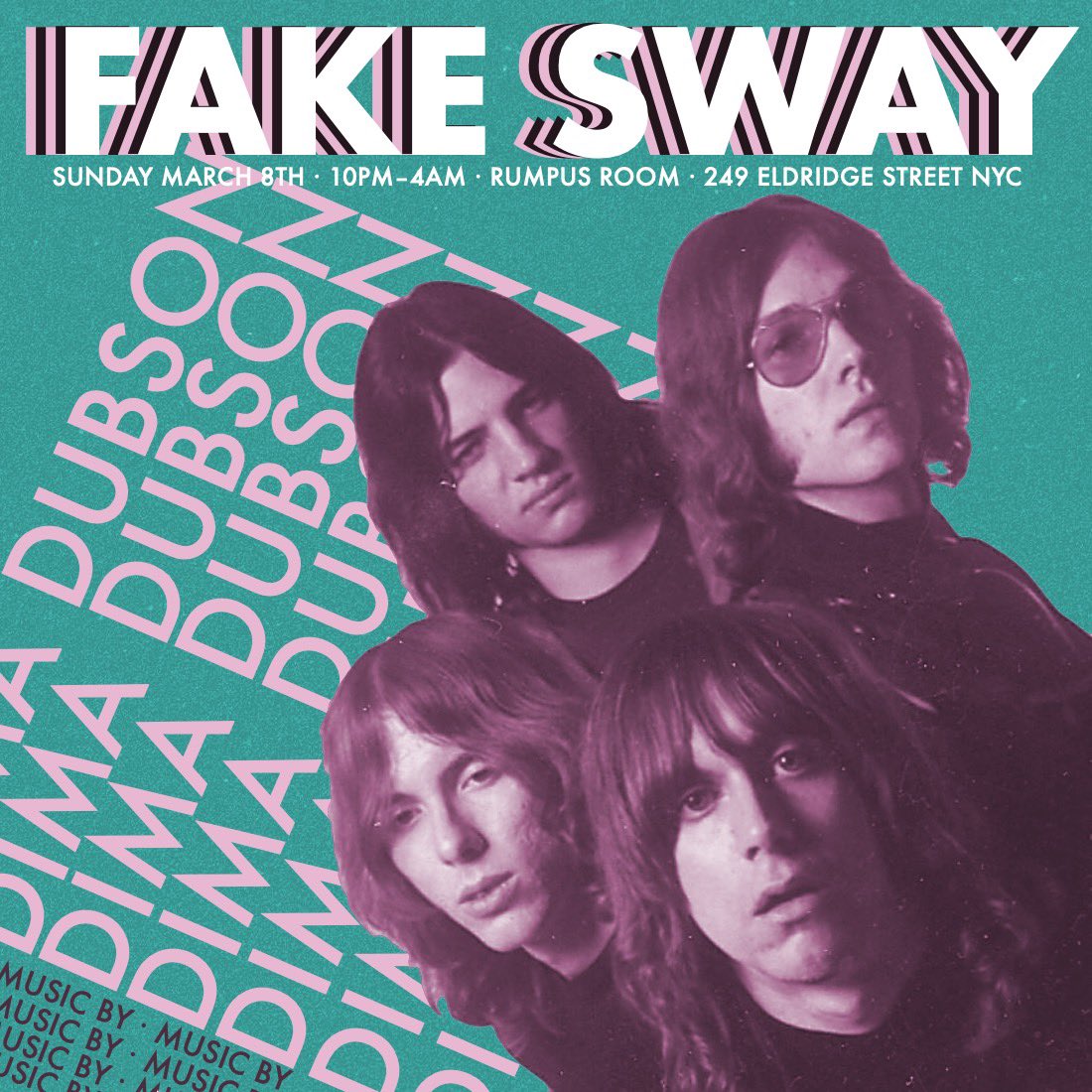 SMITHS NIGHT (aka FAKE SWAY)! 🎧: Dima Dubson. 10pm doors! Happy hour all night! 🖤