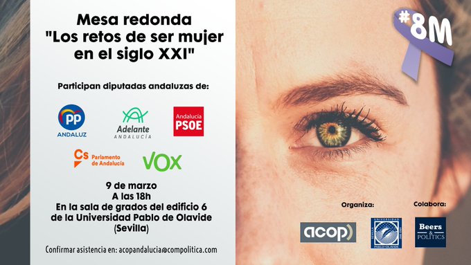msoledadperez's tweet image. 🗣️Mañana debate &quot;Los retos de ser mujer en el S.XXI&quot; en #Sevilla #PabloOlavide seguiremos reflexionando sobre #8M2020