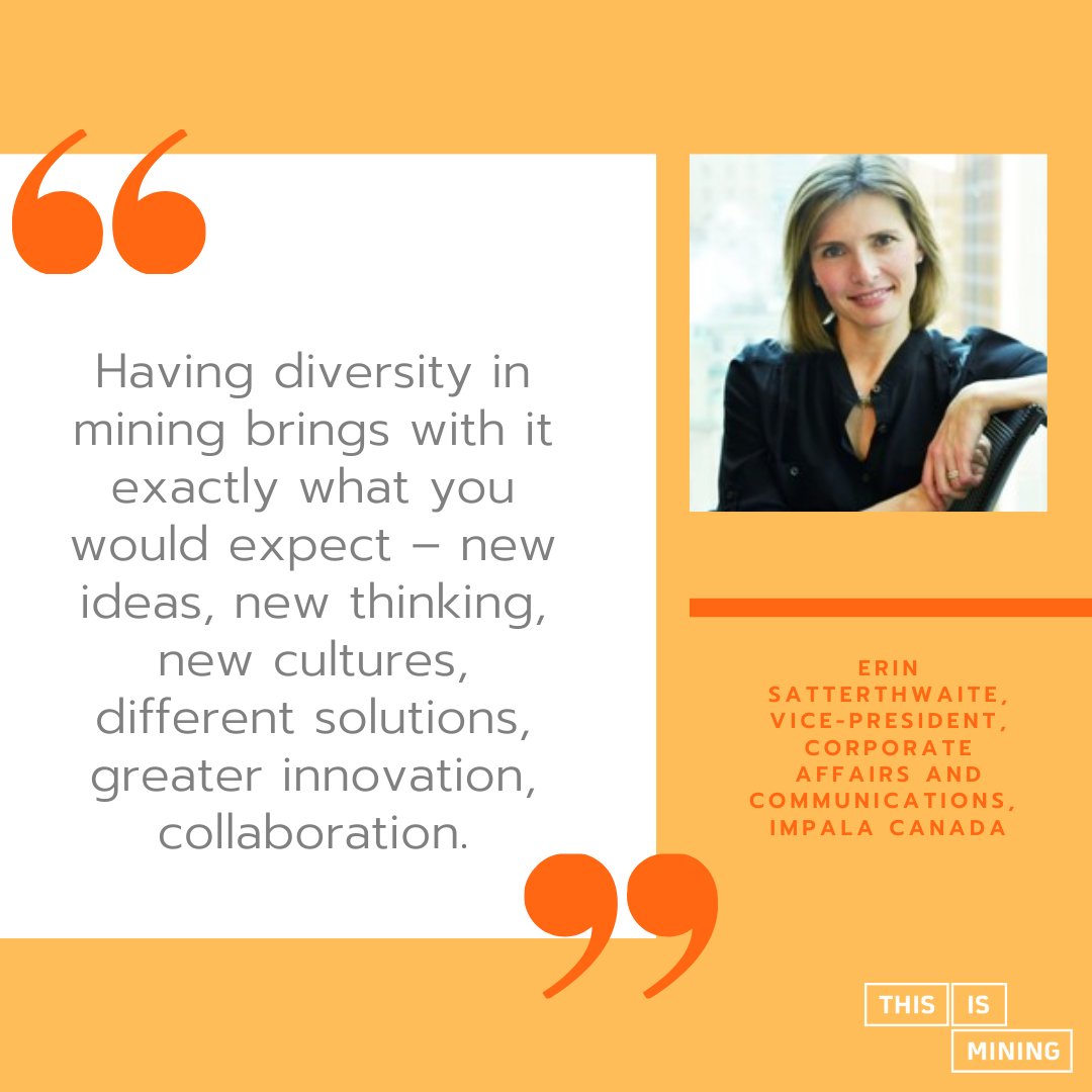 Why do we need diversity in mining? 

#IWD2020 #WomenInMining #WomenInSTEM #ThisIsMining #InternationalWomensDay #EachforEqual #Diversity #Inclusion