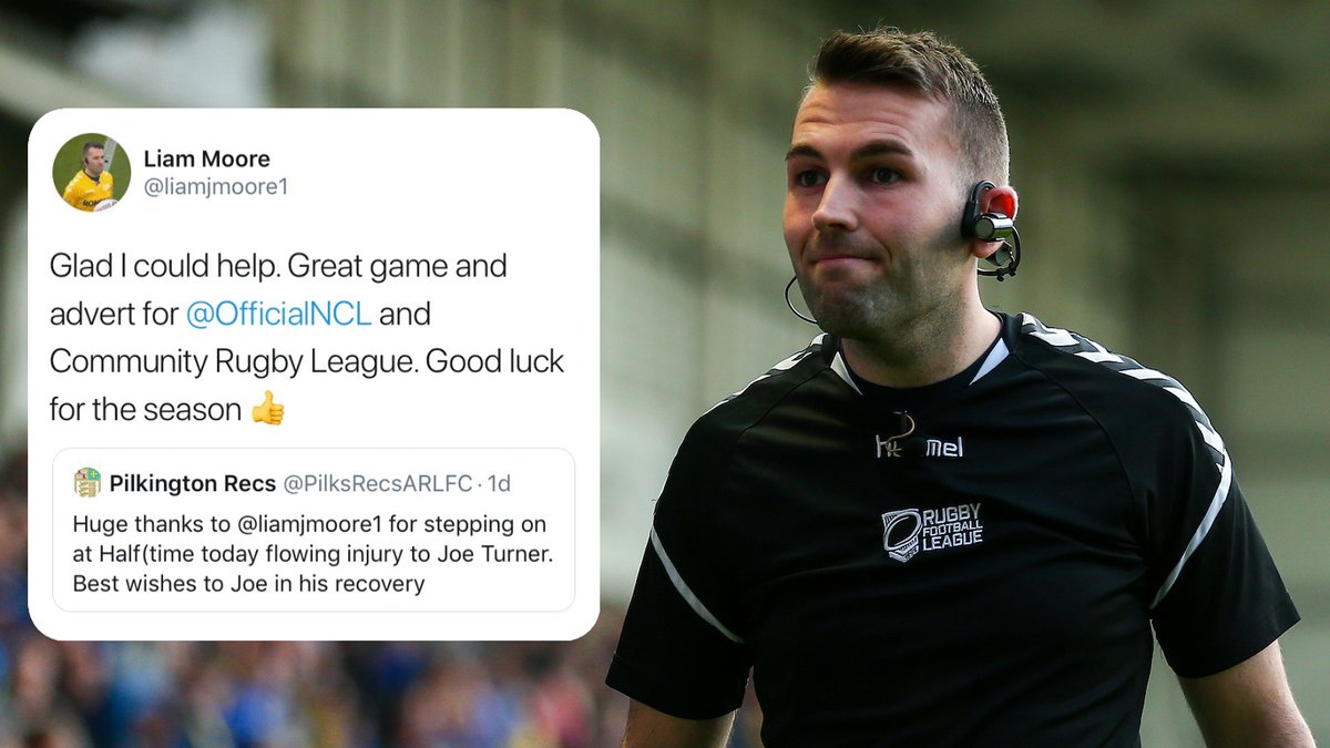 🤝 Super League Match Official <a href="/liamjmoore1/">Liam Moore</a> stepped in from the crowd to make sure an NCL game was played on Saturday.