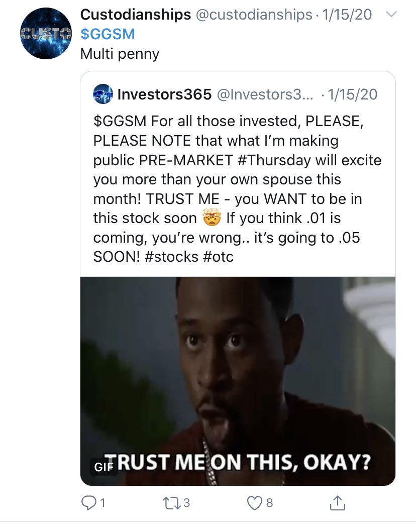 Iconic_Capital's tweet photo. @custodianships Beautiful call on GGSM. 
Ya really nailed that one, almost top ticked it. 🙃 #MultiPennies https://t.co/o5LtxvBzlD