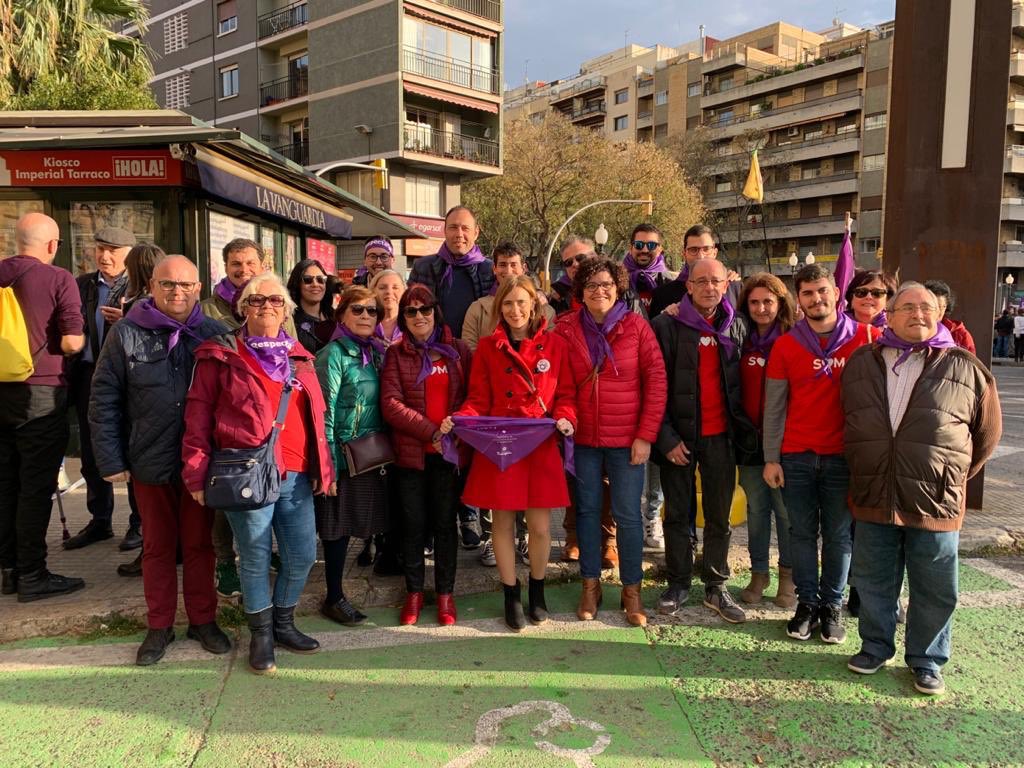 JSCTarragona's tweet photo. 💜 Avui la JSC hem tornat a sortir al carrer per reivindicar la lluita feminista i sobretot per treballar contra el masclisme i la desigualtat. #8M #8MJSC https://t.co/fSDgZ3b5pL