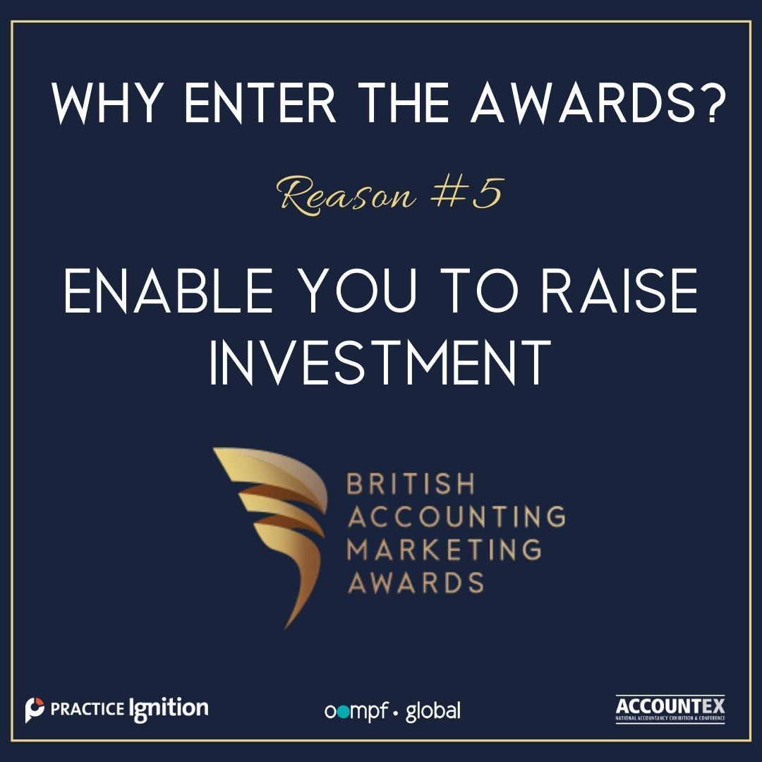 The_BAMAs's tweet photo. ENABLE YOU TO RAISE INVESTMENT
If you are seeking investment for your firm, demonstrating that you have received recognition for your marketing as the best in your field can really help secure your case.

https://t.co/86jdgqSsKn

#Accounting #Awards https://t.co/qWzJOy2cZ0