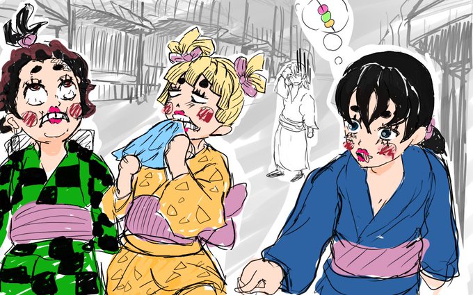 いんでっくすさんがTwitterに投稿した我妻善逸(鬼滅の刃)のイラスト。