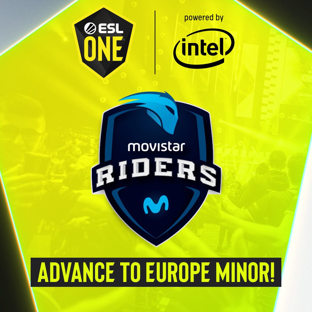 ESLCS's tweet photo. After their win against @BIGCLANgg in the lower bracket, @Movistar_Riders have qualified for the #ESLOne Rio European minor! https://t.co/M8pj8auHCa