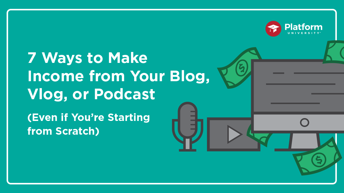 platformU's tweet photo. Michael Hyatt spent years learning how to turn an online platform into income. Now, Platform University is hosting a live webinar teaching the secrets he used to monetize his platform. Sign up for 7 Ways to Make Online Income with a Blog, Vlog, or Podcast: https://t.co/1vCAI98kjx https://t.co/D9bJKK150X