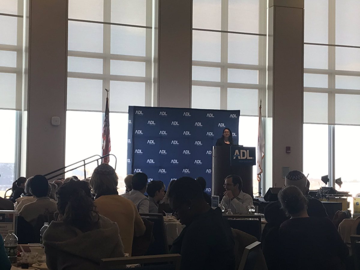 ADL_NewEngland's tweet photo. “When people tell us to go back to our country, that really means this country because this is the only country we’ve ever known.” - @UMassBoston student Jacqueline Landeverde sharing her family’s #TPS journey. #BostonSeder #NationofImmigrants https://t.co/IyoyKBlldT
