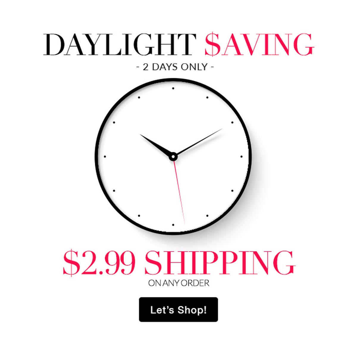 The beauty of #DaylightSavingsTime is that it makes everyone feel sunnier! ☀️ Make your day even brighter with $2.99 shipping on any order using code 03082300! Act fast, valid through 3/9. 

Shop now: bit.ly/2WtIntV

#lillianvernon