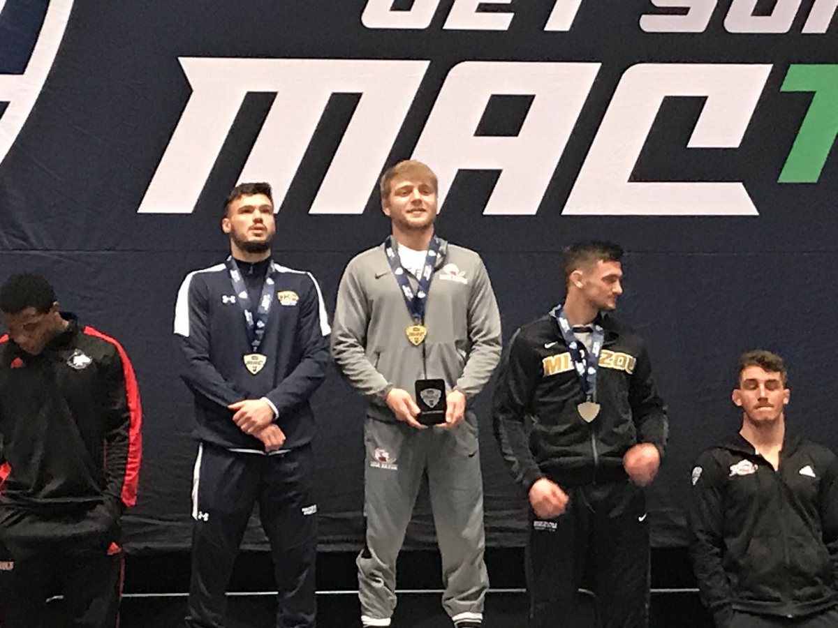 First ever MAC Champion for Lock Haven, Jared Siegrist 🏆