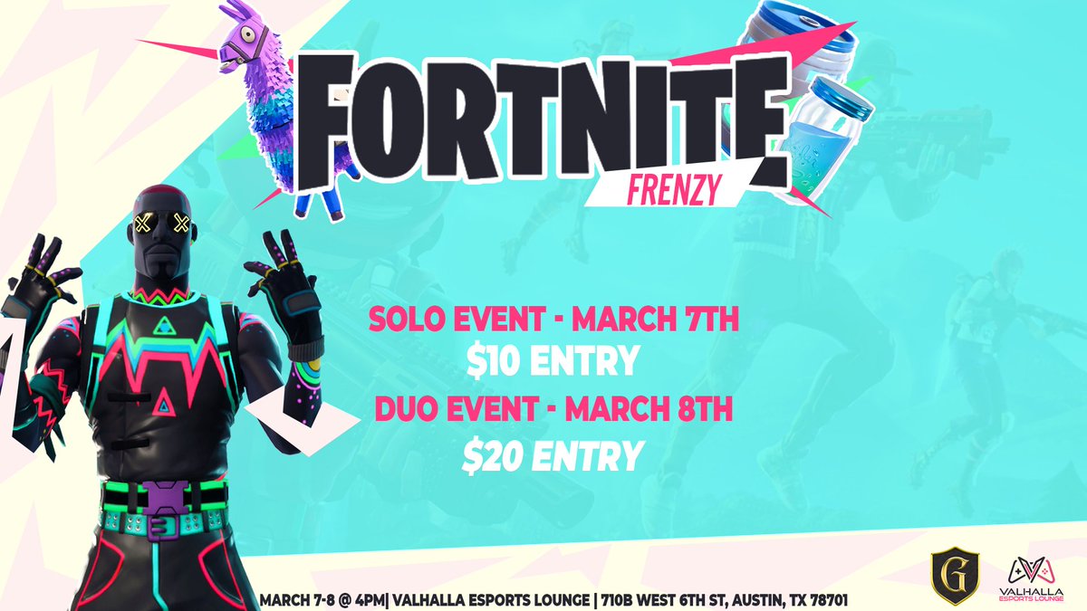 Valhalla Esports Lounge On Twitter Day Two Of The Fortnite Tournament With Guildmatters Is Going On Now Get Down Here And Win Some Cash While You Are At It You Can Order Fortnite Tournament Austin Tx Fortnite Tournament Austin Tx Valhalla Esports Lounge On Twitter Day Two Of The Fortnite Tournament With Guildmatters Is Going On Now Get Down Here And Win Some Cash While You Are At It You Can Order