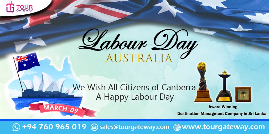 TourGateway's tweet photo. We wish all citizens of Canberra a Happy Labour Day
#T20WorldCup #MUNMCI #HappySUGAday https://t.co/OotXxHGDGD