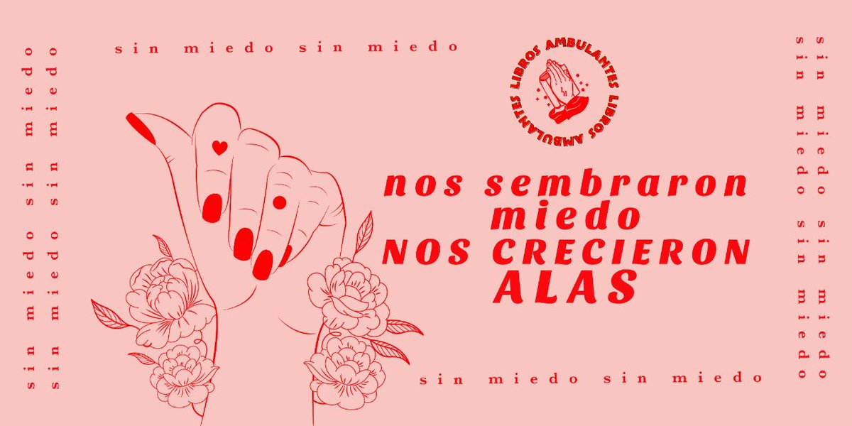 LibrosAmbulants's tweet photo. nos sembraron miedo
nos crecieron alas ✨

Gracias a todas las que a través de sus letras plasmadas en hojas, sus gritos de guerra, sus miedos vencidos, ayudan a que nuestra voz nunca se apague. 💪🏼

#SinMiedo #NiUnaMenos https://t.co/XSHl9kSget