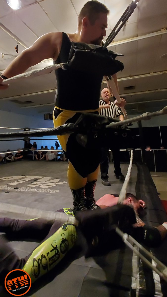 PTWrestling's tweet photo. Your mom's favorite @TheHenryShaw is here to get it started with the party,  @NGnarly for PTW NEXT LEVEL! #PTWNextLevel https://t.co/87EK5ZpNui