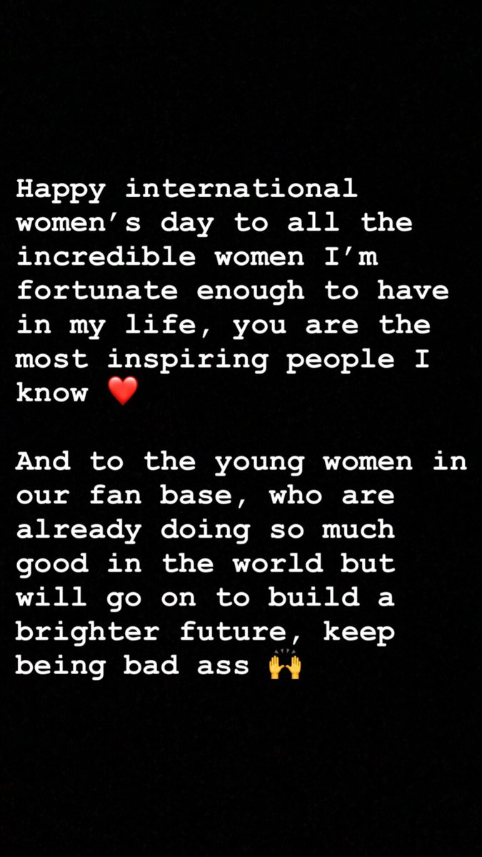 TheVampsBrad's tweet image. #InternationalWomensDay