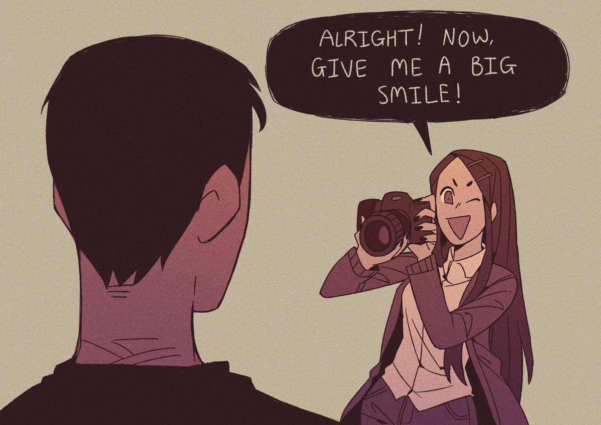Viiperfish's tweet photo. A little fanart of @slimyswampghost's grin lad 🥰 https://t.co/vMmv5vIj1A