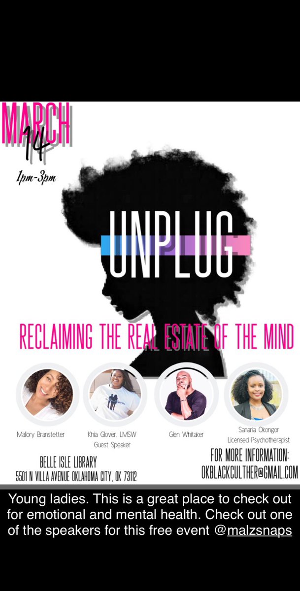 Mr_First_Class's tweet image. Ladies check this free event out for growth, self love, and mental health.