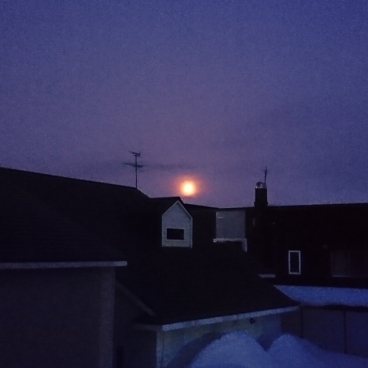 オレンジな満月