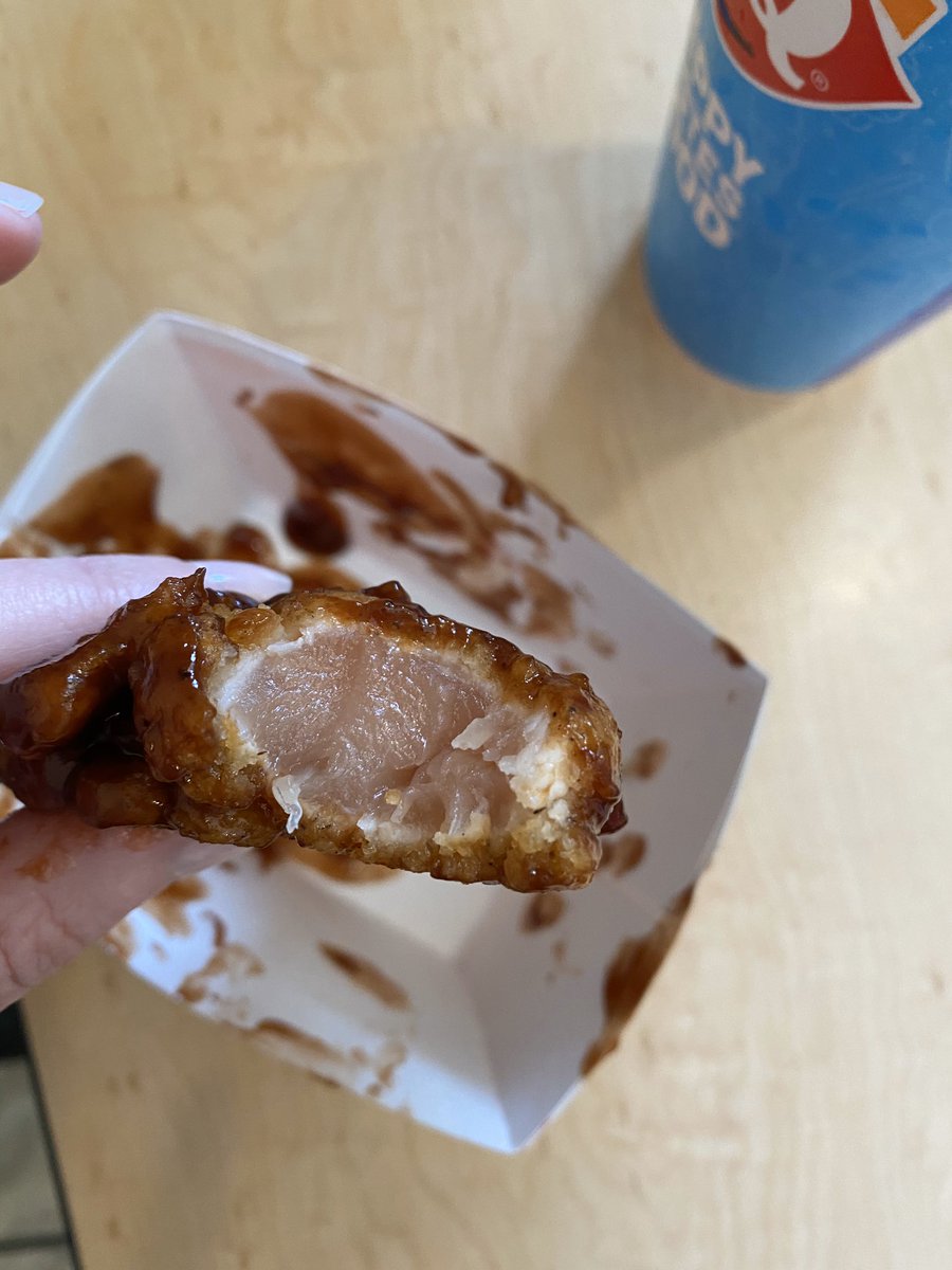ooohellyeah's tweet photo. Hey @DairyQueen, this RAW chicken was served to us at your sunset/ft Apache location in las vegas!  Was told that it was illegal to get mgr/owner info and then entire staff left the counter and went to the back until we left. Please contact me ASAP! https://t.co/He0j63hXxG
