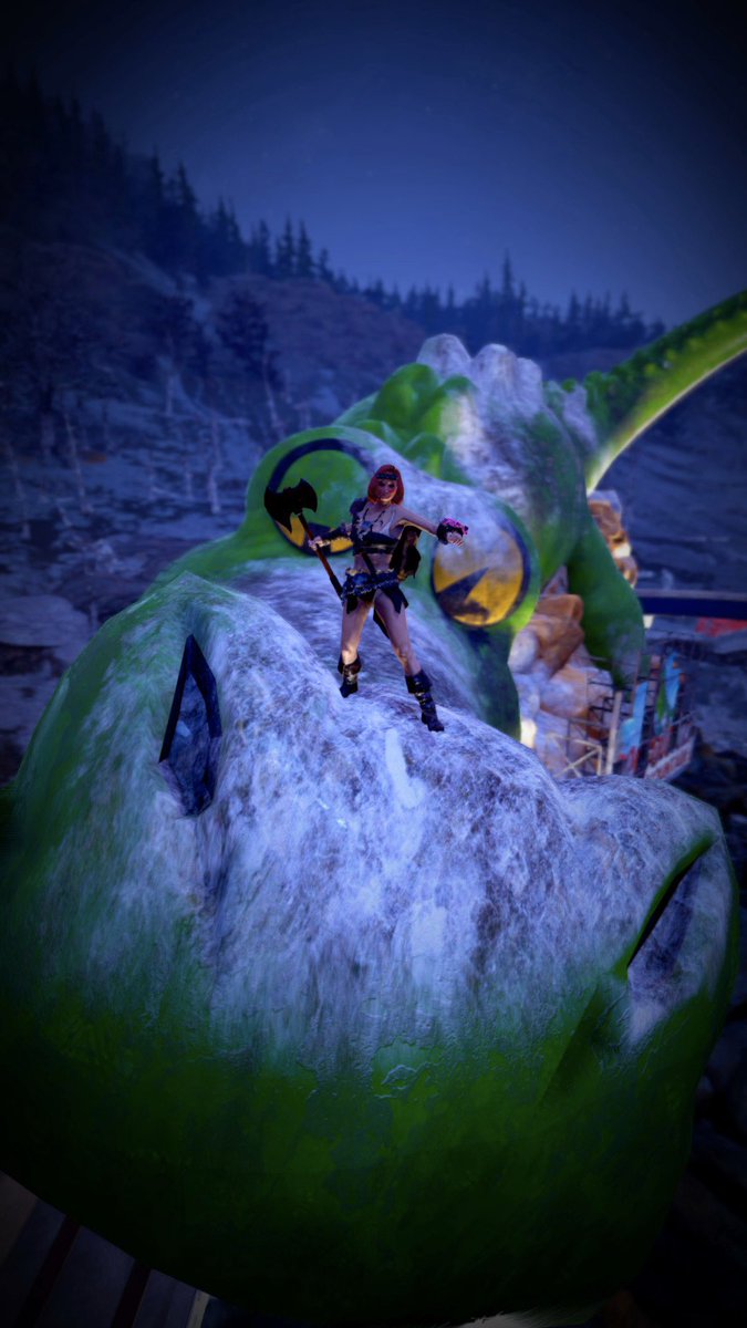 Pand0RA_R0X's tweet photo. My theme... https://t.co/FO7byCfXdj my conquest.... #fallout76 #barbarian #grognak by the power, of crockolossus! I have... the power! #mixedreferences #MastersoftheUniverse loving this outfit still! https://t.co/NUiXGSpdef