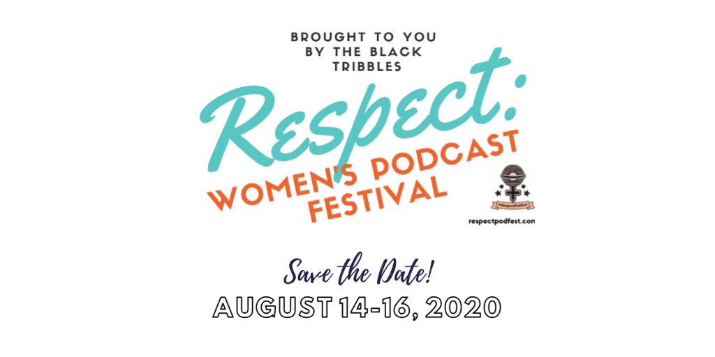 RespectPodfest's tweet image. On this #InternationalWomensDay, @respectpodfest is proud to announce that #RespectPodfest is BACK for 2020! Save the date! Respect: Women’s Podcast Festival 2020 will be back at @AmalgamPhilly on August 14-16. Details coming soon!