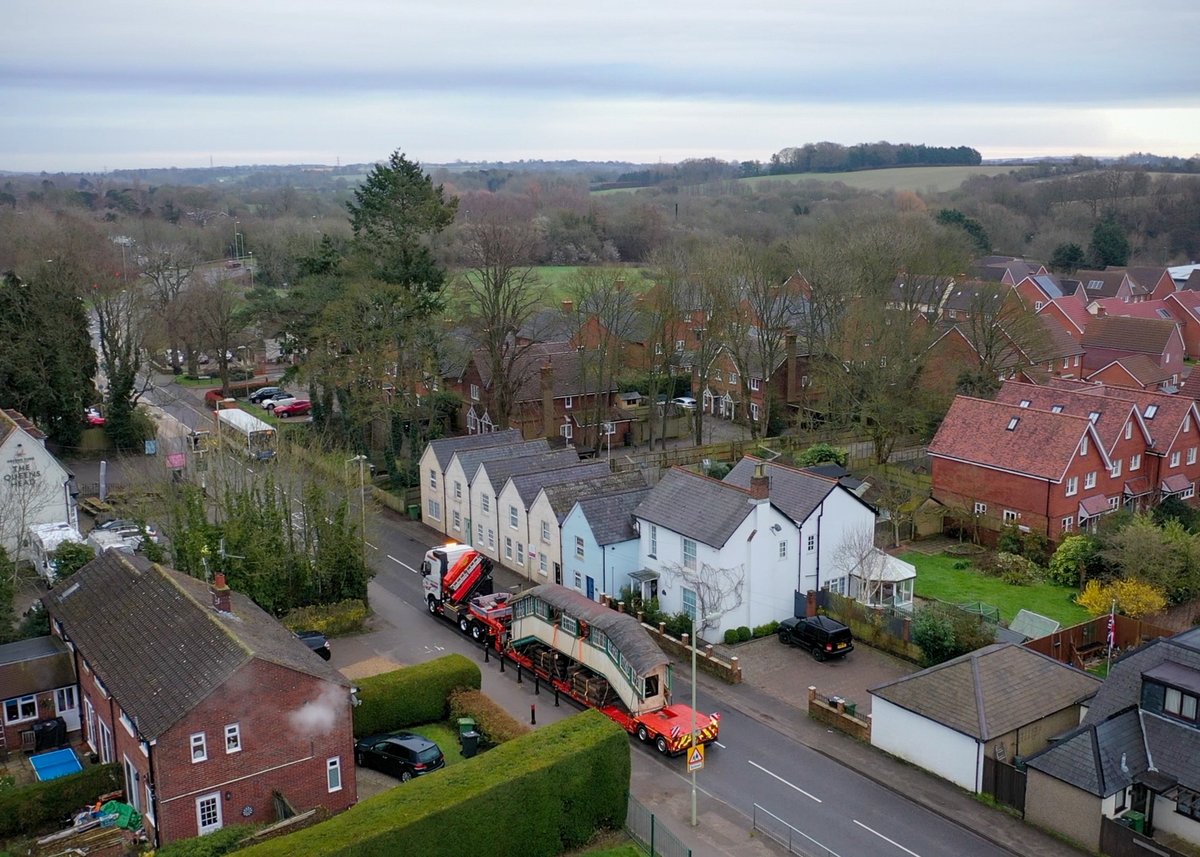 aerialviewuk's tweet photo. Had an early 3am start at the weekend filming Phill Bascombe Haulage's transportation of an old Victorian Bridge at Alton Station to a site where it will be restored to its former glory! 🎥🎬🙂
#railway #altonbridge #restoration #drone #aerialphotography #trains https://t.co/XZgqOSTUBC