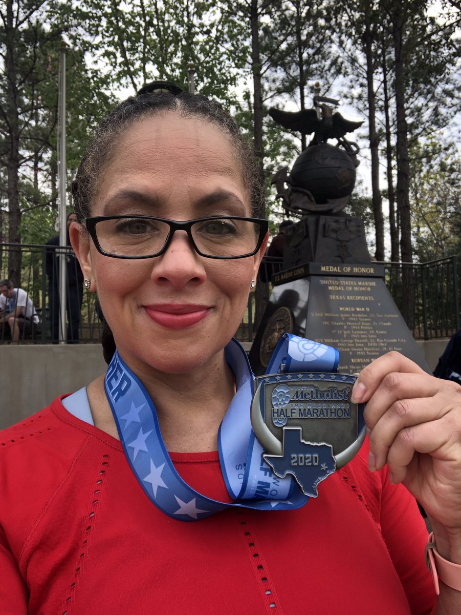 Theresalgoudeau's tweet photo. Woodlands Half Marathon! #vipt #badassrunningcrew #runner #running #run https://t.co/0pRLhqKzKc