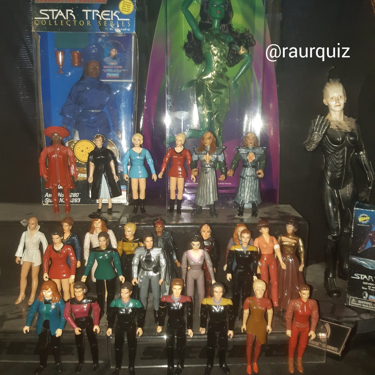 raurquiz's tweet photo. #DiaInternacionalDeLaMujer #InternationalWomensDay #startrek #janicerand #chapel #ilia #iman #troi #drcrusher #rolaren #tashayar #guinan #lursa #betor #kiranerys #dax #janeway #belannatorres #kes #7of9 #borgqueen #startrek53 @PlaymatesToys @StarTrek @TrekCore @TrekMovie https://t.co/vP7VDn6ala