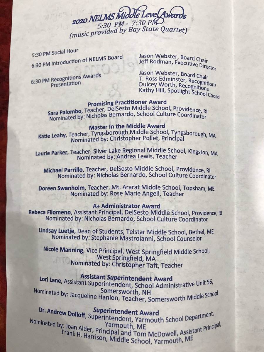 Ms. Leahy “teaches with and open door and an open heart.” We are lucky to have such wonderful teachers. Congrats to Ms. Leahy on receiving the “Master in the Middle Award.” #tpsprepares