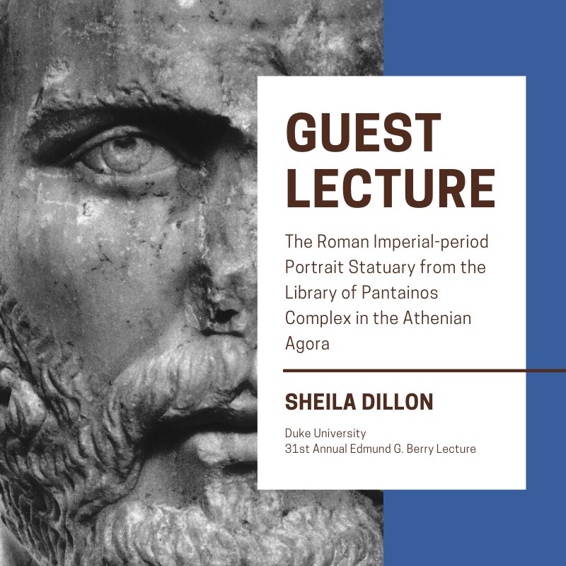 UM_Classics's tweet image. The Edmund G. Berry lecture has been rescheduled for tomorrow! Join us at 4:00 p.m. in 108 St. John’s College for a lecture about Roman Imperial-period Portrait Statuary from Sheila Dillon of Duke University. 

A reception will take place at 3:30 p.m. #umclassics #umanitoba