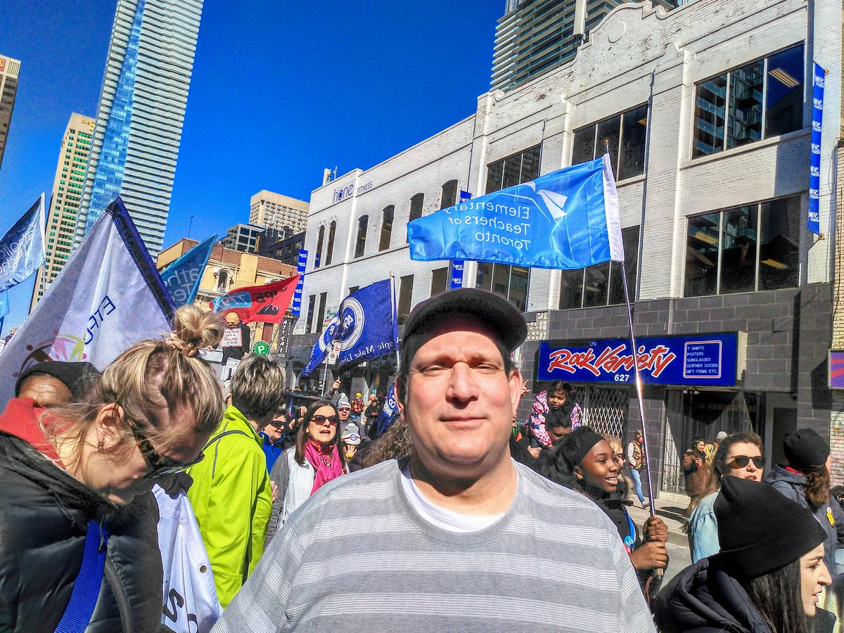MPlatt4's tweet photo. .@OSSTFtoronto in conjunction with @torontolabour, @osstf and thousands of people from our community join in the #IWM2020 https://t.co/tO5jNk7uMK