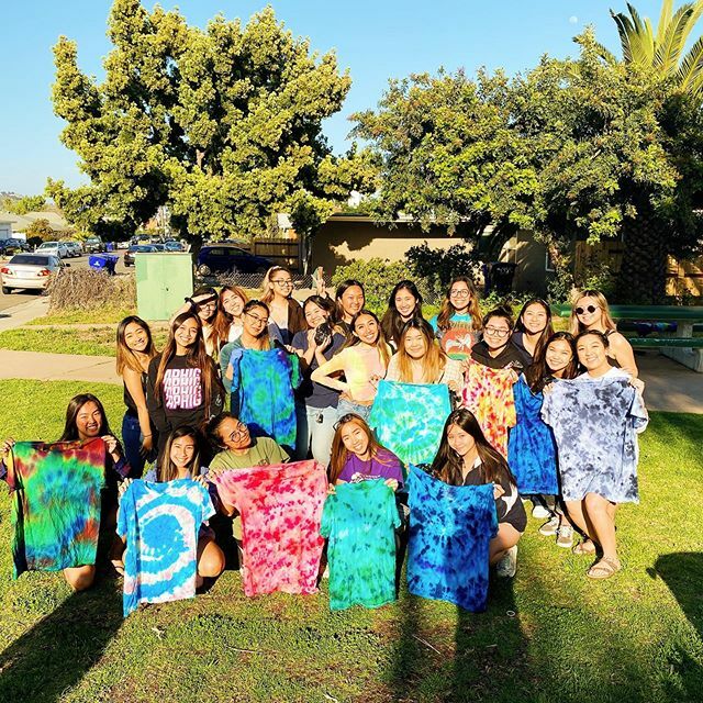 SDAPhiG's tweet photo. A day filled with tie dying &amp; sisterhood 🥰🌀💛 https://t.co/GtDerNj9x2