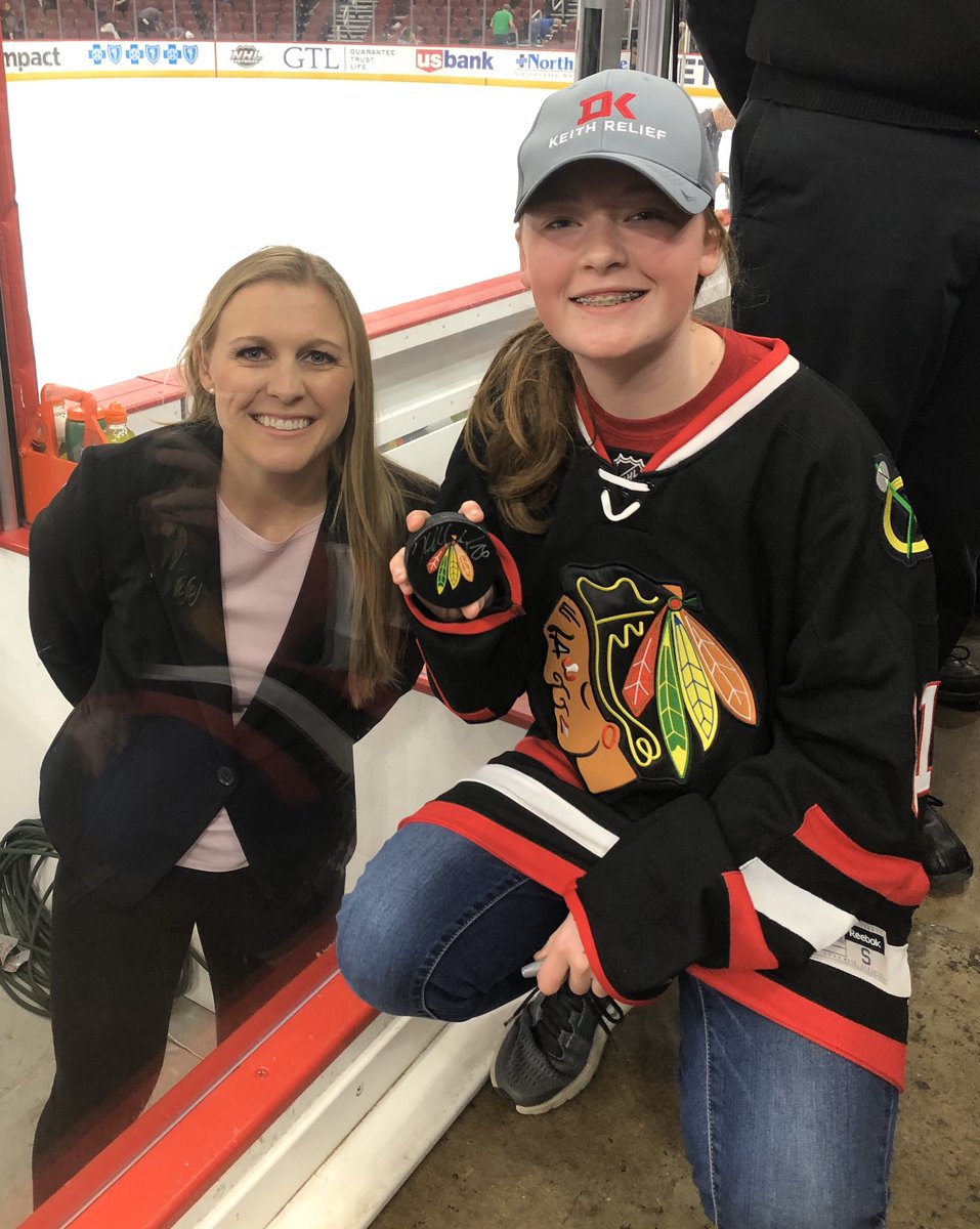 Thank you to <a href="/KendallCoyne/">Kendall Coyne Schofield</a> for not only making my daughters night but also being the kind of role model that her and her generation needs. #InternationalWomensDay