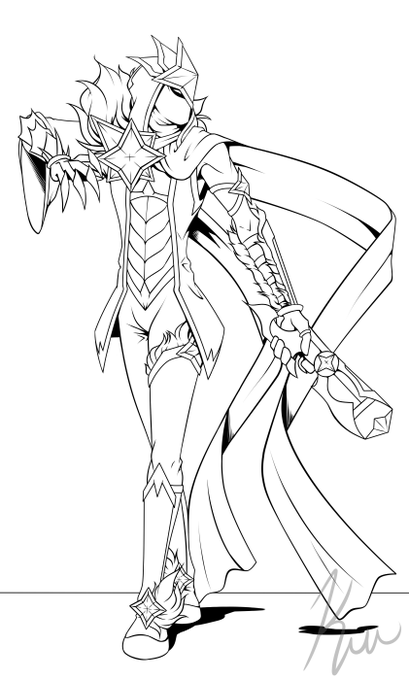 Got some suggestions from people on Discord and I made some alterations to the Star Guardian Jhin, and I think it looks p-good :)

#Jhin #ArtofLegends #LeagueOfLegends 