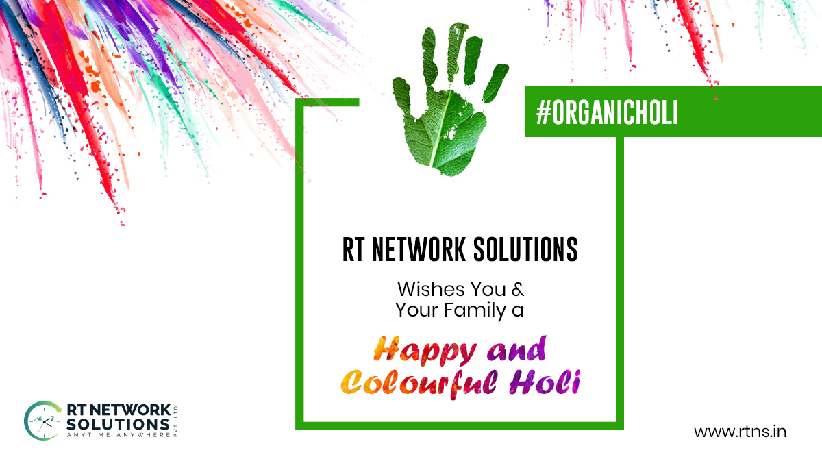 RTNetworkSolut1's tweet photo. The festival of colours denotes happiness and joy. RT Network Solutions Pvt. Ltd. wishes you and your family a Happy and colourful Holi!

#holi #happyholi #holihai #organicholi #india #festival #holifestival #colors #colours #color #holifestivalofcolours #rtnetworksolutions #rtns https://t.co/Qxd6viinGV