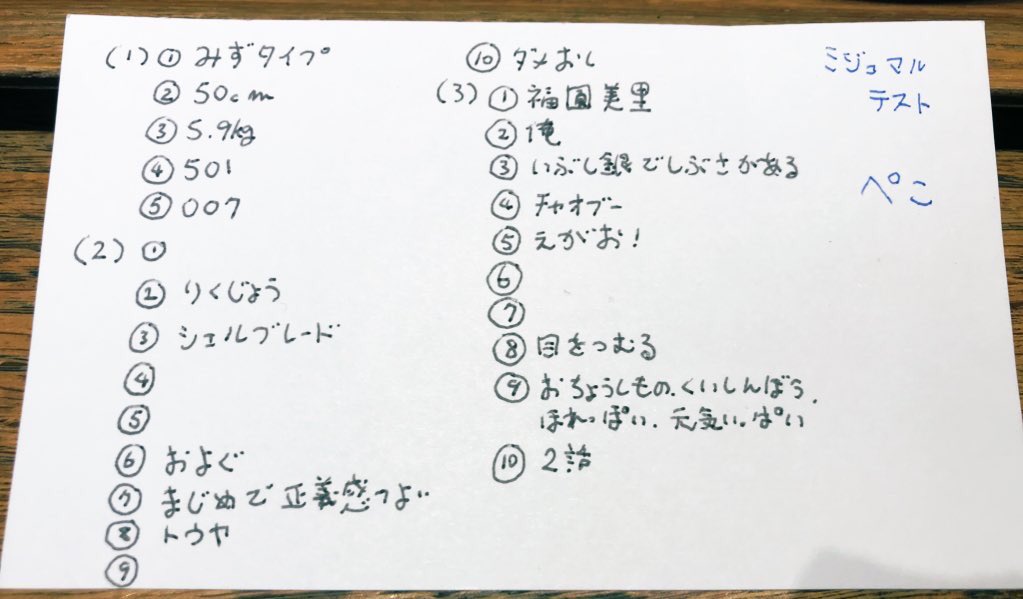 @mijumaru0310 ミジュテストやってみました〜!🥳めちゃ難しかった…!! 