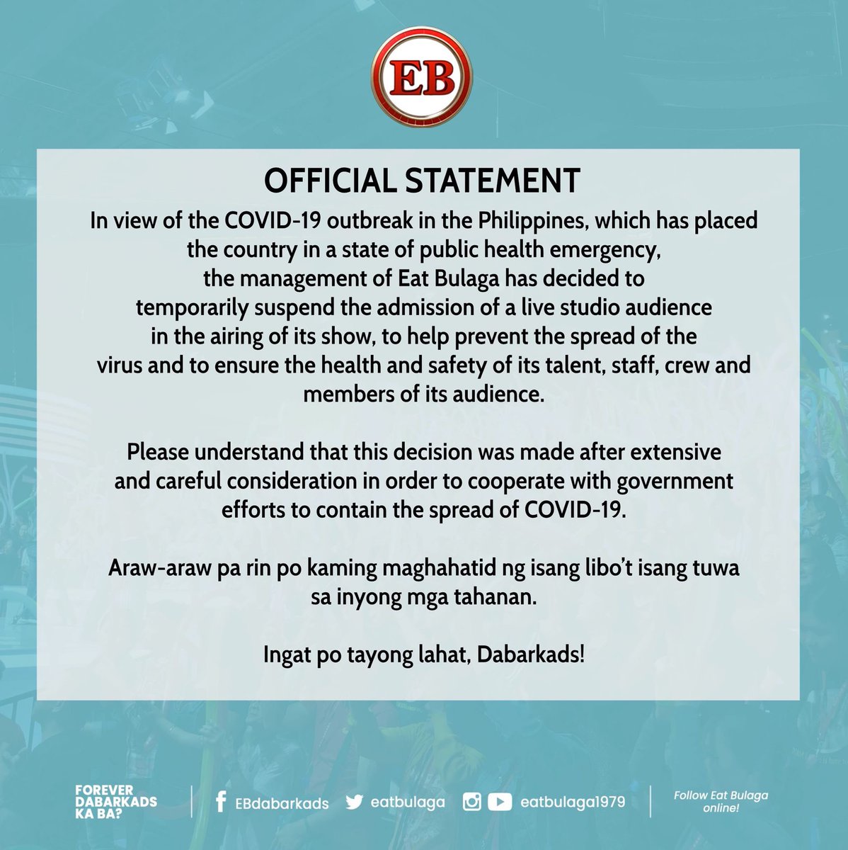 EatBulaga's tweet image. 