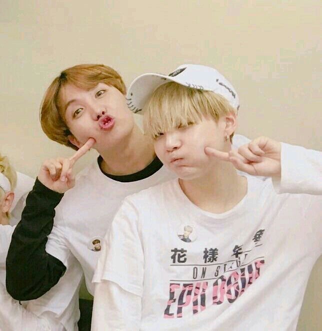 [68/366] another sope appreciation post because it’s yoongi’s birthday in korea! i always think back to the story about christmas eve and the chicken lololol  it really shows how yoongi cares for you! i know you care for him a lot too hobi, and that you love each other! <3