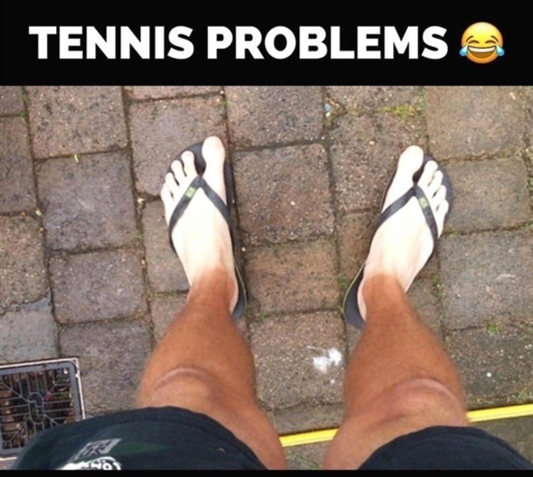 The_Anxiety_Guy's tweet photo. As a former tennis player, I understand fully. 😂😂
#tennis
#atp
#tennisproblems https://t.co/YP5voD3Qb5