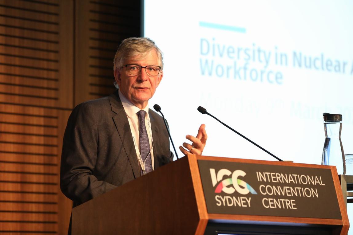 AusYGN's tweet image. @ANSTO&apos;s CEO Dr Adi Patterson addresses #IYNC2020 &quot;what we have to do in the next generation of nuclear we have to redefine the messaging ... to talk more about the future, think more about the future ... and be part of the future we create&quot;