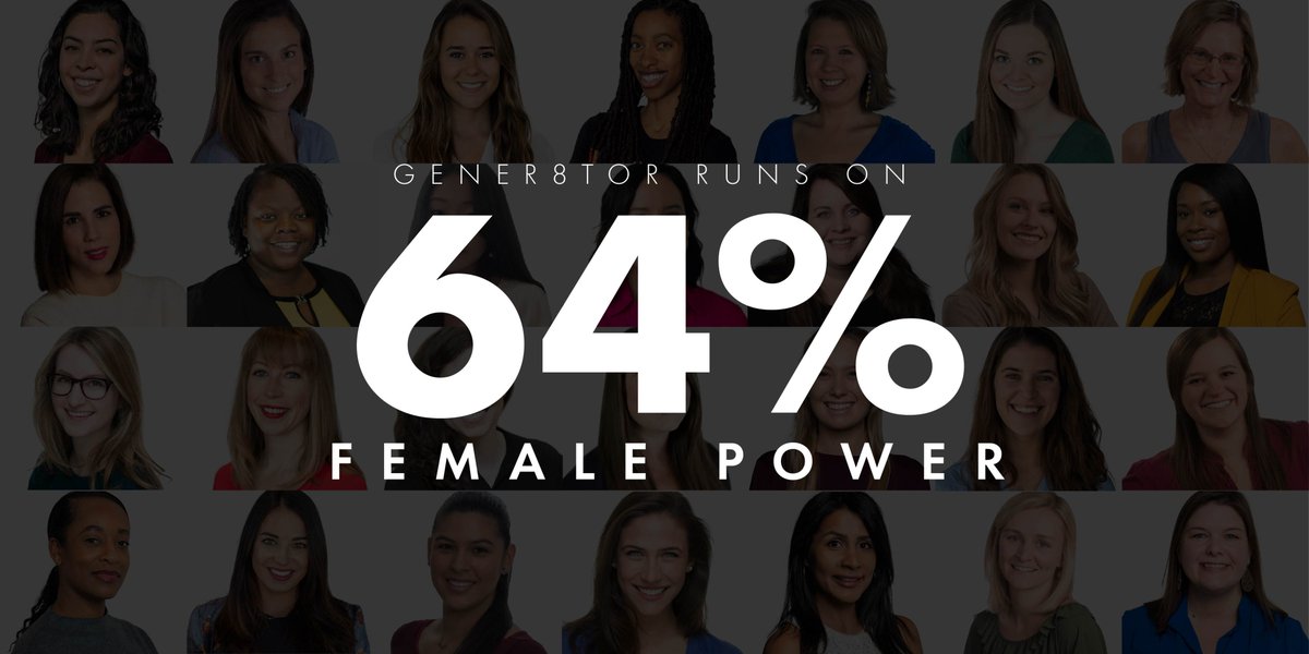 gener8tor's tweet photo. Celebrating the women who power @gener8tor (today &amp; everyday!) Thank you for all you do!

#InternationalWomensDay https://t.co/5dCfoX46Oa