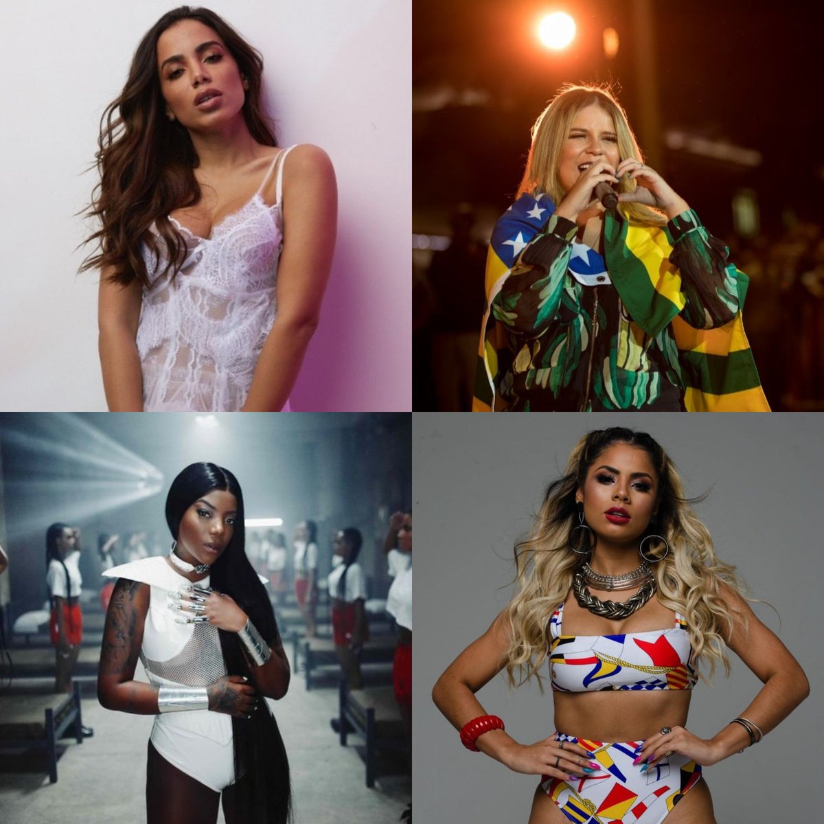 wesgossip's tweet photo. Mulheres brasileiras com mais ouvintes mensais no Spotify: 

#1. Anitta - 22.6M
#2. Marília Mendonça - 7.8M
#3. Ludmilla - 6.9M
#4. Lexa - 6.2M
#5. Luísa Sonza - 6.1M
#6. Maiara e Maraisa - 5.6M
#7. Mila - 5M
#8. MC Ingryd - 4.3
#9. POCAH - 4.2M
#diadasmulheres https://t.co/5tFDDBnLDA