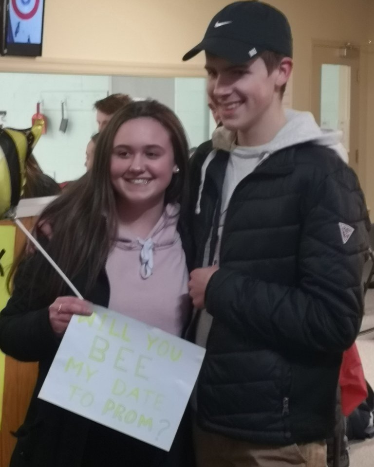 A win this afternoon puts us into Monday games. Had an unexpected bit of fun after the game with Katelyn (from Team Nodding) asks Kieran to her prom. We'll take all the good vibes we can get.