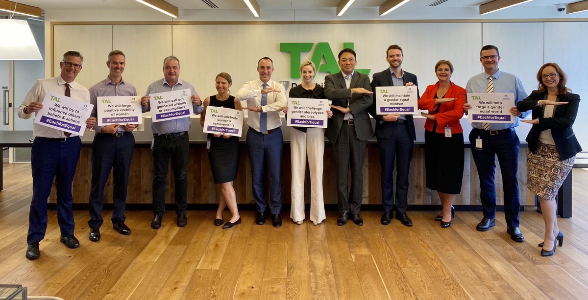 TALaustralia's tweet photo. As part of our commitment to gender equality, we're celebrating International Women's Day and our culture of inclusivity at TAL. We believe that all people should be treated equally and have the same opportunities for personal growth and advancement. #EachforEqual #IWD2020 https://t.co/9kTfsTk8PV