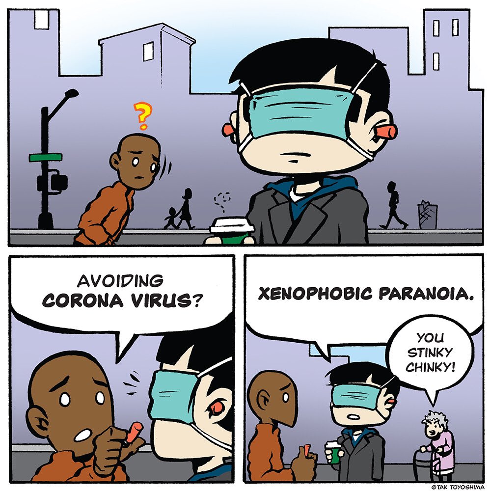 Be safe, not ridiculous. #covid19 #coronavirus #xenophobia #paranoia #racistgranny
